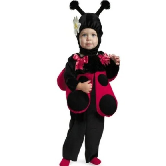 Fuzzys by Disguise Huggable Ladybug Infant Girls 12-18 Months Halloween Costume - Picture 1 of 9